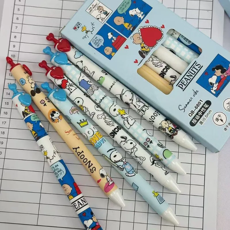 Snoopy Woodstock Charlie Brown secondary animation peripheral gel pen cartoon cute creative students quick-drying love brush pen