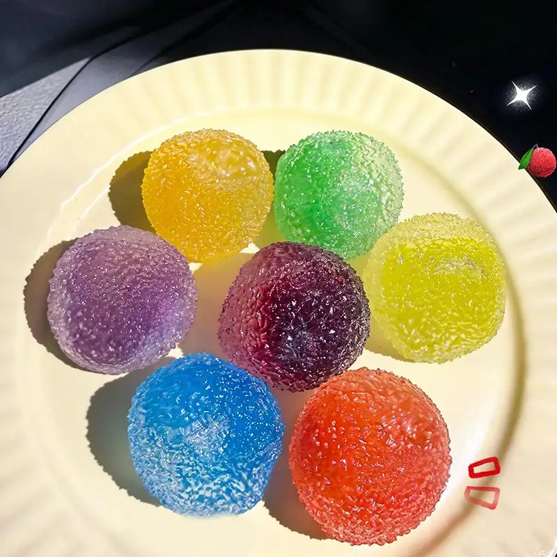 Sensory Slushie Squeeze Ball 1PC Reusable Crunchy Crackling Toy for Stress Relief Calm Fidget Play at Work Home