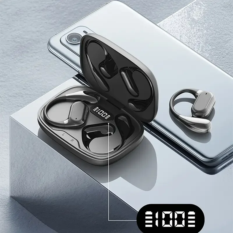 2026 New AI Translation Earphones: High-Definition Audio, LED Battery Display, Suitable for Sports and Commuting.