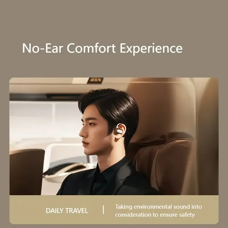 2026 New AI Translation Earphones: High-Definition Audio, LED Battery Display, Suitable for Sports and Commuting.