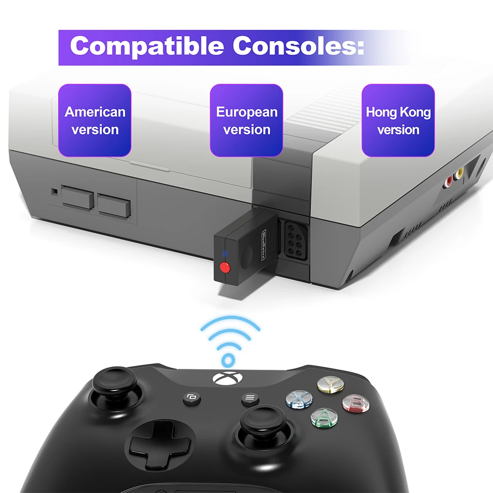 RetroScaler Blueretro Wireless Controller Adapter for NES Game Console to PS3 PS4 8Bitdo Ipega9076 Switch Joycon Controllers