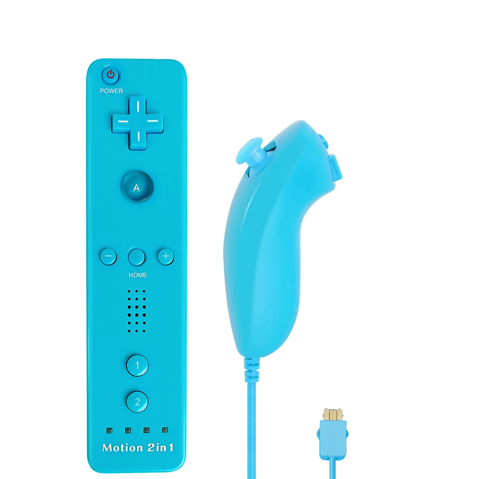 2in1 Controller For Nintendo WII/WII U Gaming Left Right Joystick Wireless Gamepads Optional Motionplus Func Game Remote Control