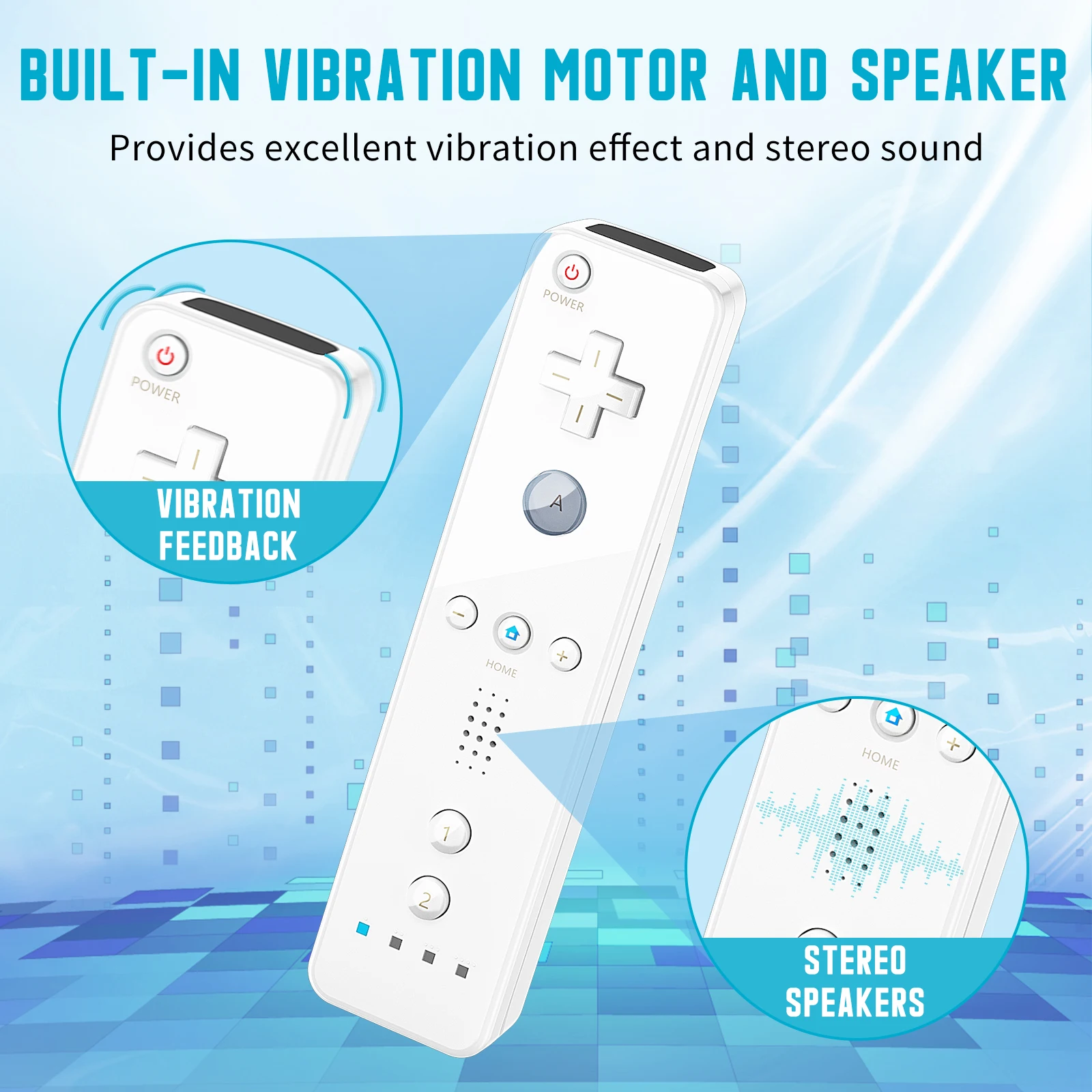 2in1 Controller For Nintendo WII/WII U Gaming Left Right Joystick Wireless Gamepads Optional Motionplus Func Game Remote Control