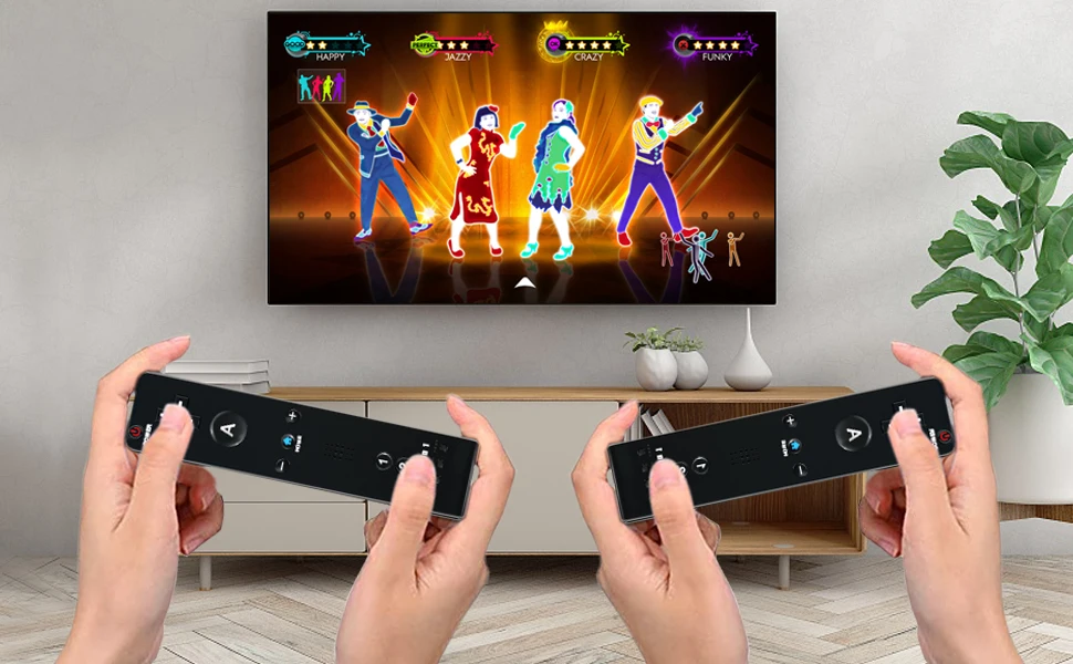 2in1 Controller For Nintendo WII/WII U Gaming Left Right Joystick Wireless Gamepads Optional Motionplus Func Game Remote Control