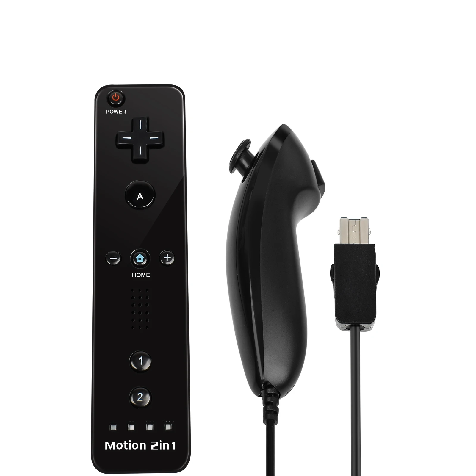 2in1 Controller For Nintendo WII/WII U Gaming Left Right Joystick Wireless Gamepads Optional Motionplus Func Game Remote Control