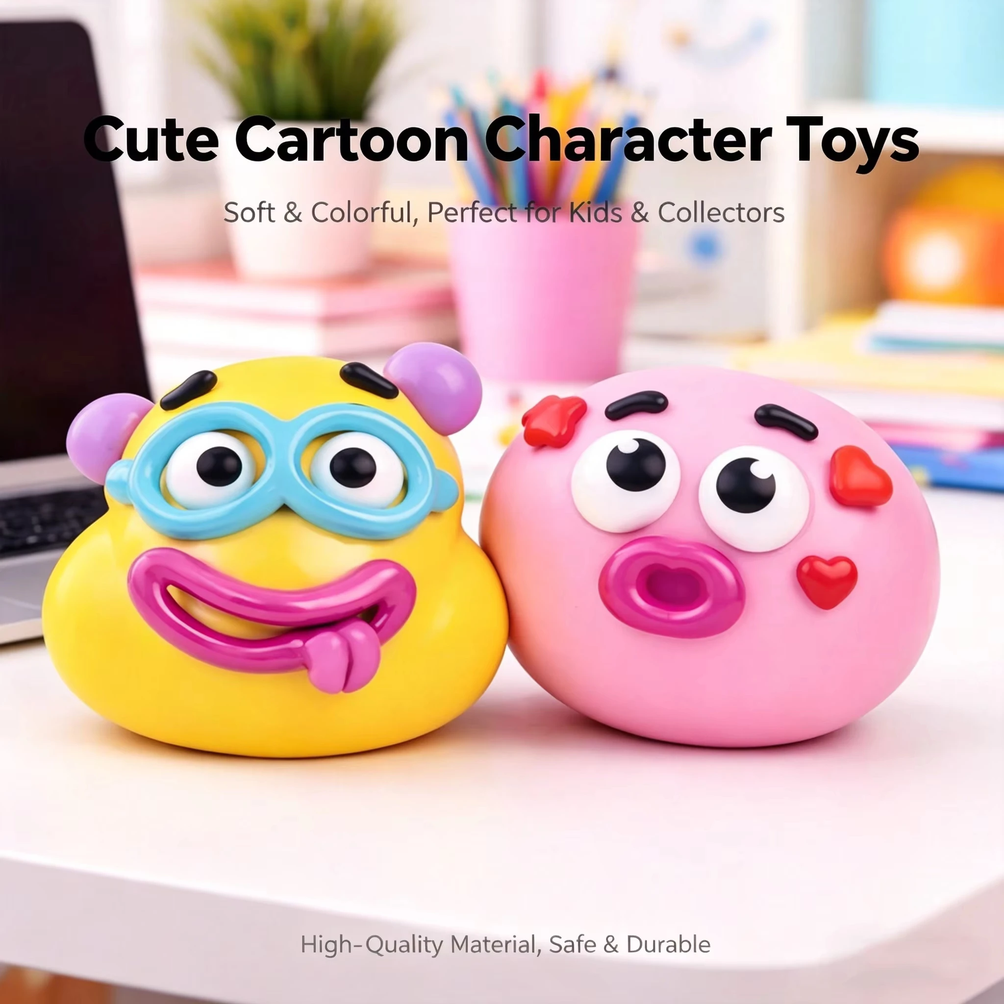 Curiosities Dog Face Swap Squishy Toy Popular Smushers Squishy Soft Moldable Cute Slow Rise Squeeze Toy Relaxing Sensory Anxie