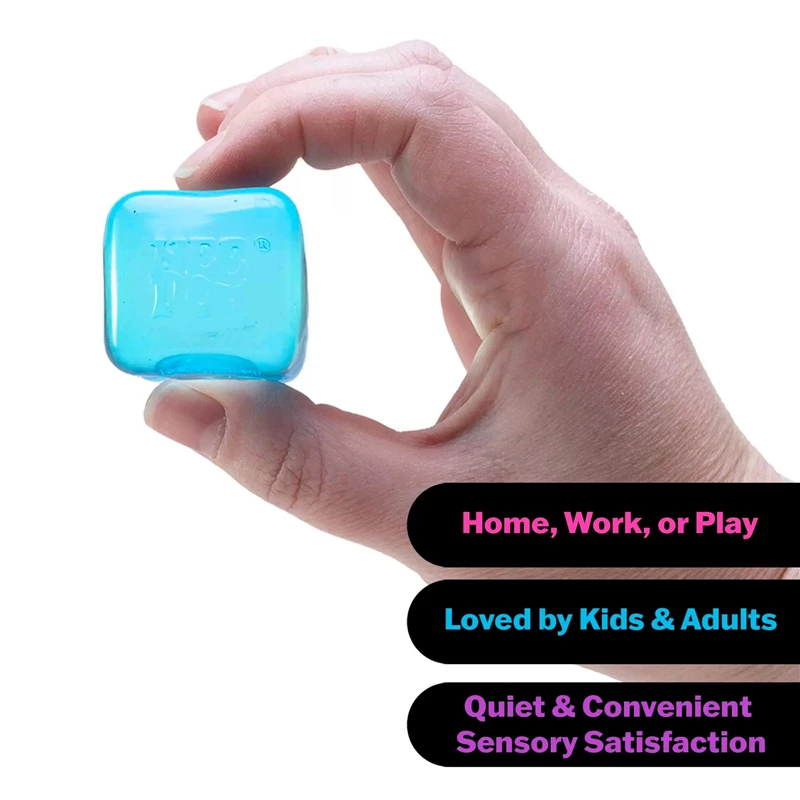 Schylling Needoh Halloween Teenie Mini Ice Cube 4Pack Fidger Sensory Toy Maltose Slow Rebound Anxiety Relief Squeeze Stress Ball