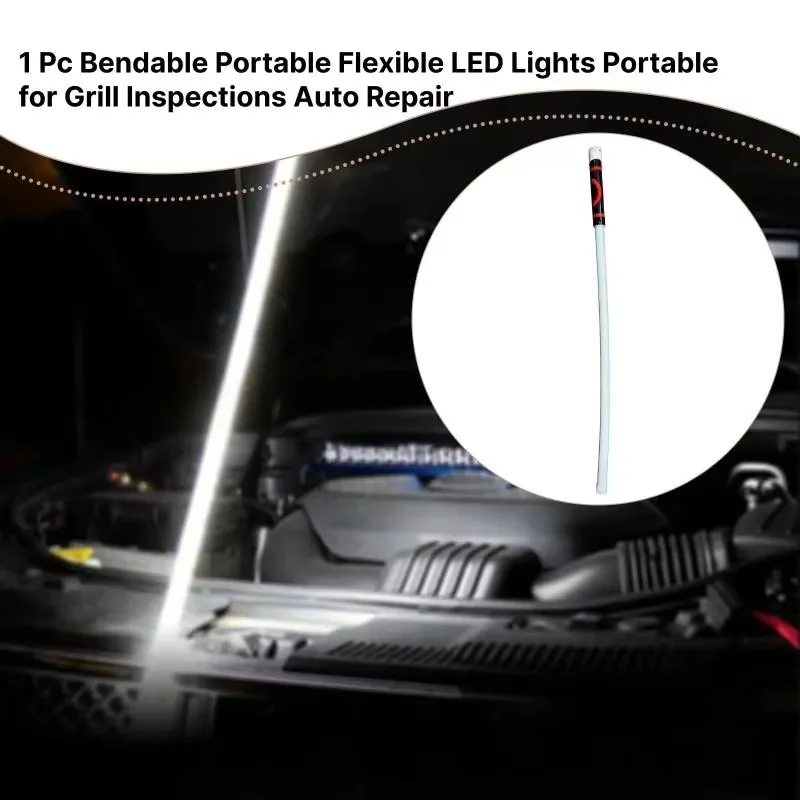 73cm Flexible Silicone LED Strip Light High Lumens LED Flashlight Stick Professional Work Light Portable Car Repair Tools
