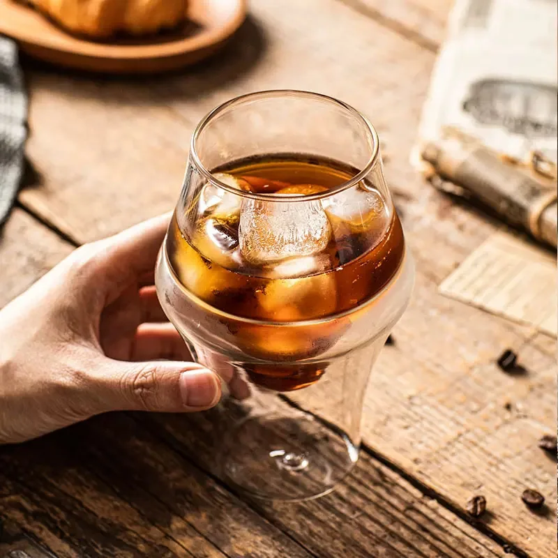 FOME Double Walled Glass Cup Transparent Coffee Milk Mug Espresso Cup Home Brandy Wine Cocktail Glasses Tasting Cup
