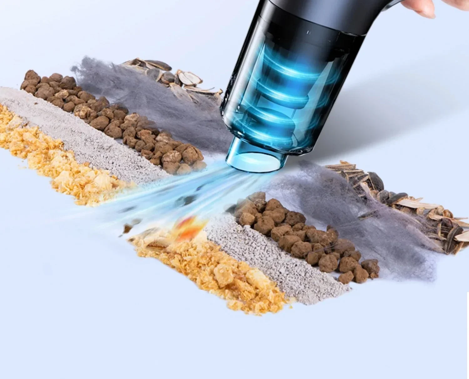 CENRR 98000PA Powerful Mini Car Vacuum Cleaner Cordless Wireless Car Cleaner HandHeld Portable Vacuum Cleaner Air Gun