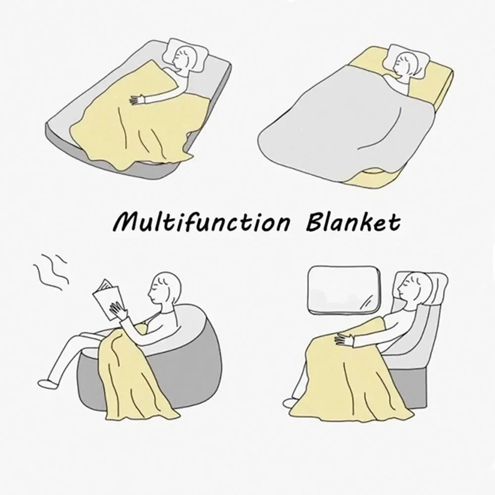 Jujutsu Kaisen Gojo Flannel Blanket Four Seasons Universal Nap Throw Anime Print Lightweight Sofa Bed Office Lunch Break Blanket