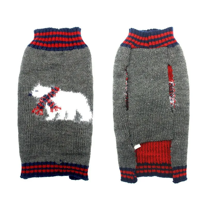 Christmas Dog Sweater Cute Cartoon Reindeer Xmas Pet Costume Puppy Cat Warm Clothes For Small Dogs Chihuahua Pug Winter Clothing