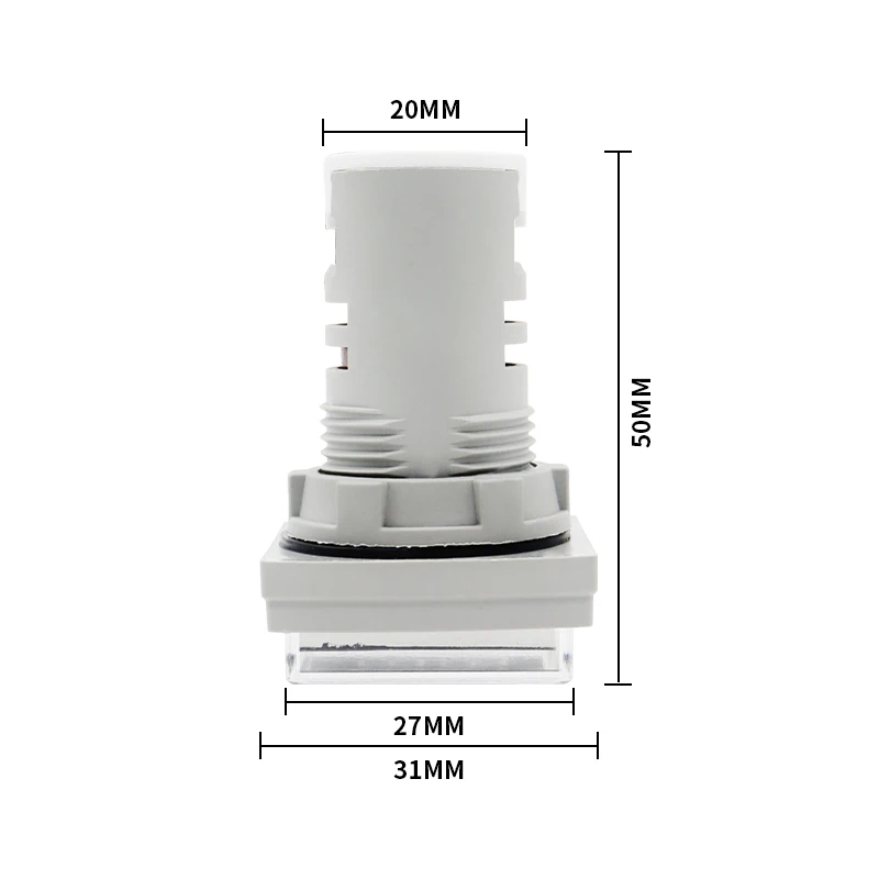Mini 22MM LED Round Square Digital Timer Meter 0-60 Minute/0-999Hour AC 220V-380V Signal Light Hour Meter Panel Mounting