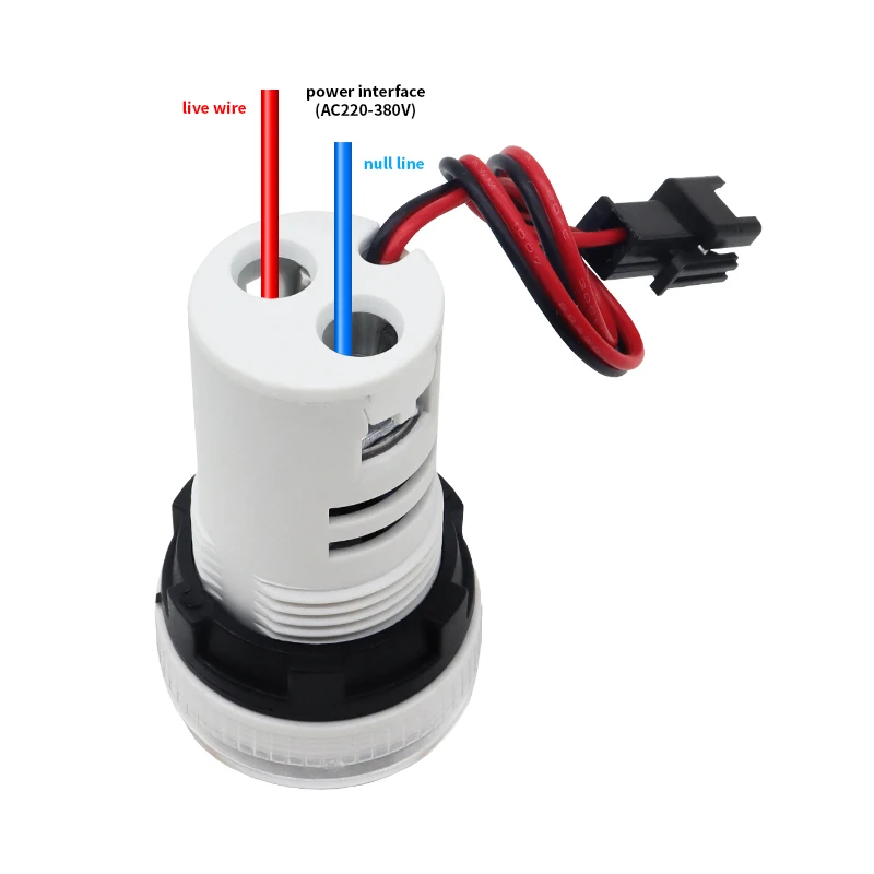 Mini 22MM LED Round Square Digital Timer Meter 0-60 Minute/0-999Hour AC 220V-380V Signal Light Hour Meter Panel Mounting