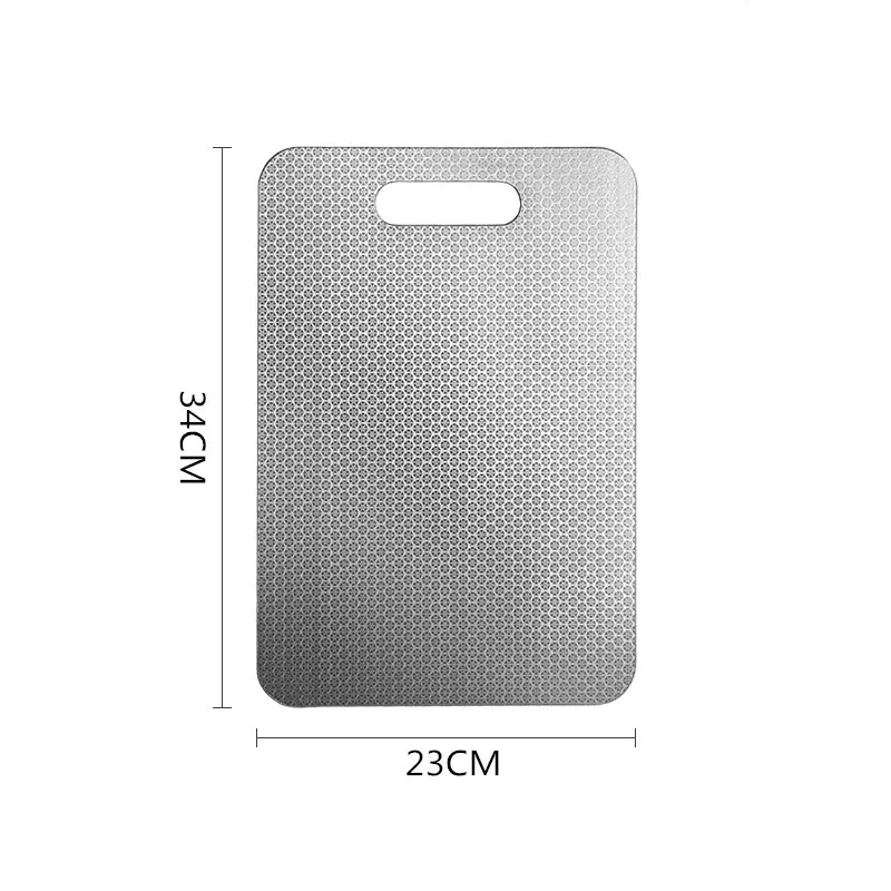 JUSTINLAU Stainless Steel Honeycomb Thickened Cutting Board Antibacterial Mildew-proof Kneading Dough Board Fruit Cutting Board