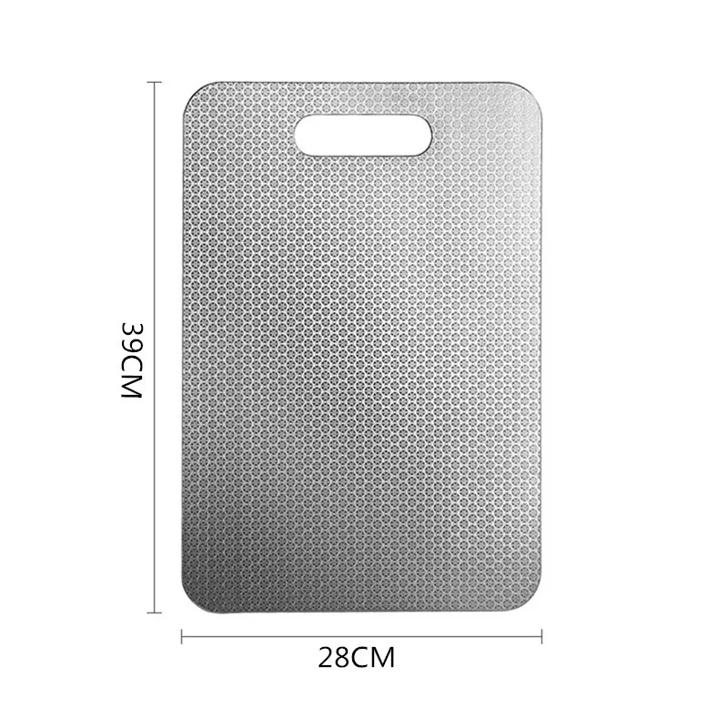 JUSTINLAU Stainless Steel Honeycomb Thickened Cutting Board Antibacterial Mildew-proof Kneading Dough Board Fruit Cutting Board