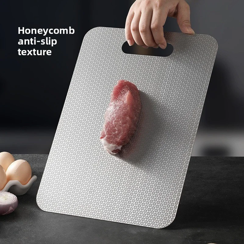 JUSTINLAU Stainless Steel Honeycomb Thickened Cutting Board Antibacterial Mildew-proof Kneading Dough Board Fruit Cutting Board