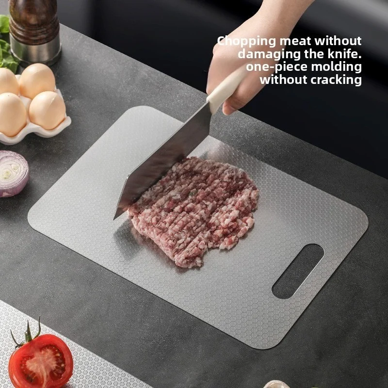 JUSTINLAU Stainless Steel Honeycomb Thickened Cutting Board Antibacterial Mildew-proof Kneading Dough Board Fruit Cutting Board
