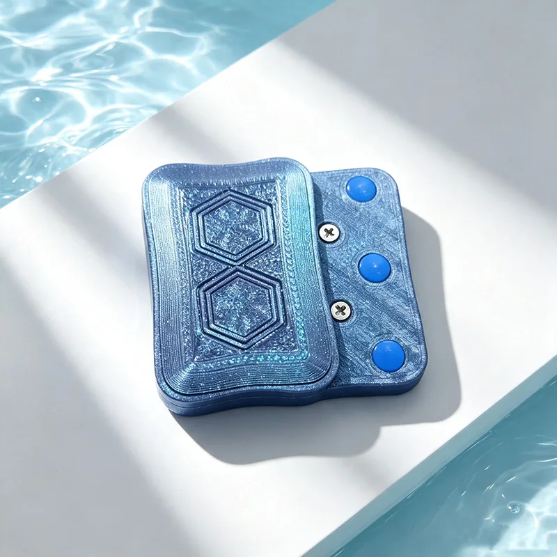 F°Studio Stylish Unlimited Push Slider Fidget Toys Magnetic Metal Push Fidget Slider ADHD Toy Adult Stress Reduction Spinner