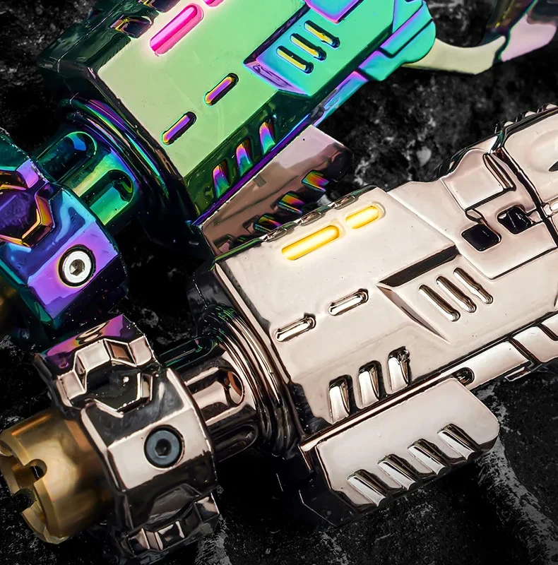 Mini Metal EDC Stress Relief Toy for Adults Pistol Gun Eject Fidget Roller Spinner Mechanical Slider Ratchet Wheel Paragraph