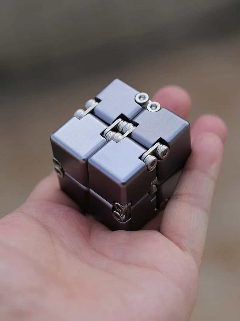 Metal DIY Infinite Cube Stress Relief Antistresse Fidget Toy Best Relieve Stress Attention And Concentration Adults Anxiety Lure