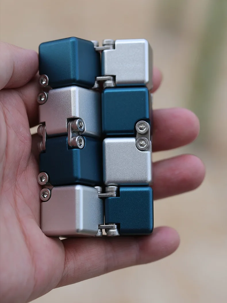Metal DIY Infinite Cube Stress Relief Antistresse Fidget Toy Best Relieve Stress Attention And Concentration Adults Anxiety Lure