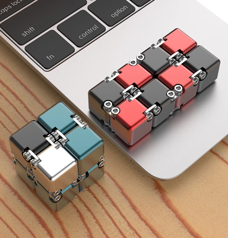 Metal DIY Infinite Cube Stress Relief Antistresse Fidget Toy Best Relieve Stress Attention And Concentration Adults Anxiety Lure
