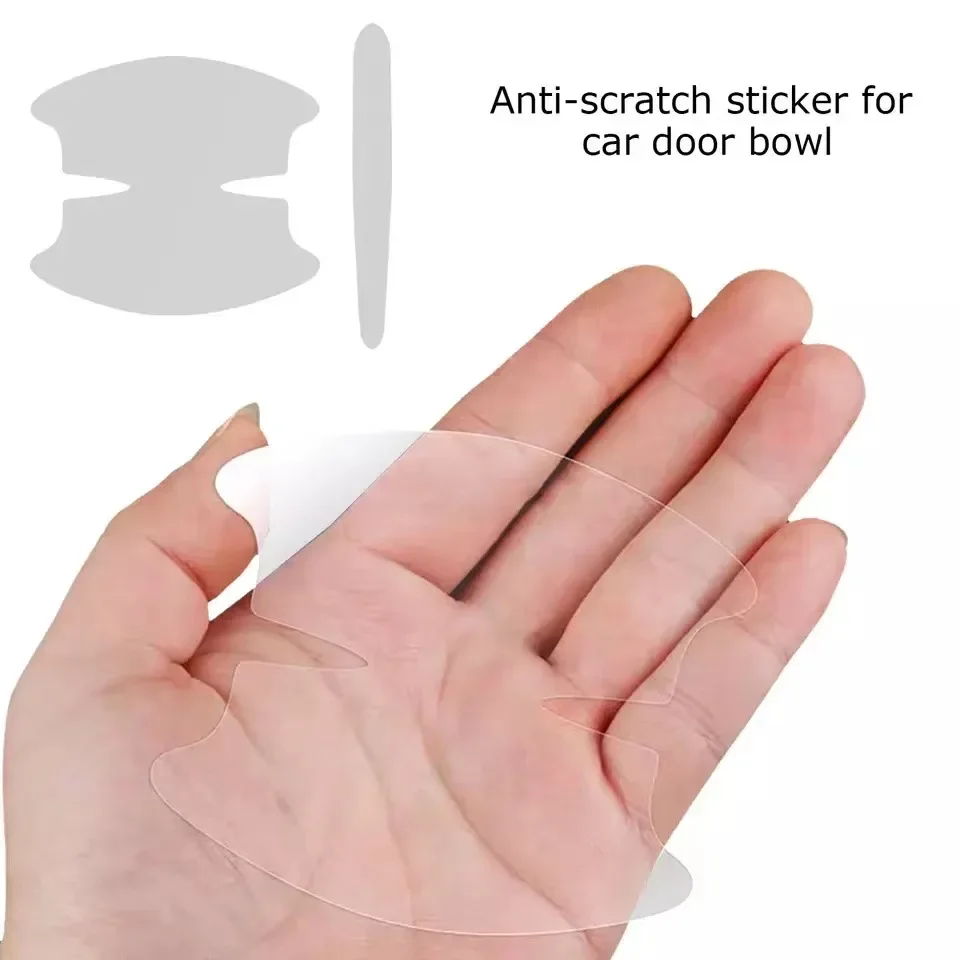Invisible Car Door Bowl Handle Protective Sticker Anti-collision Scratch-resistant Protection Clear Strip Stickers Car Decals