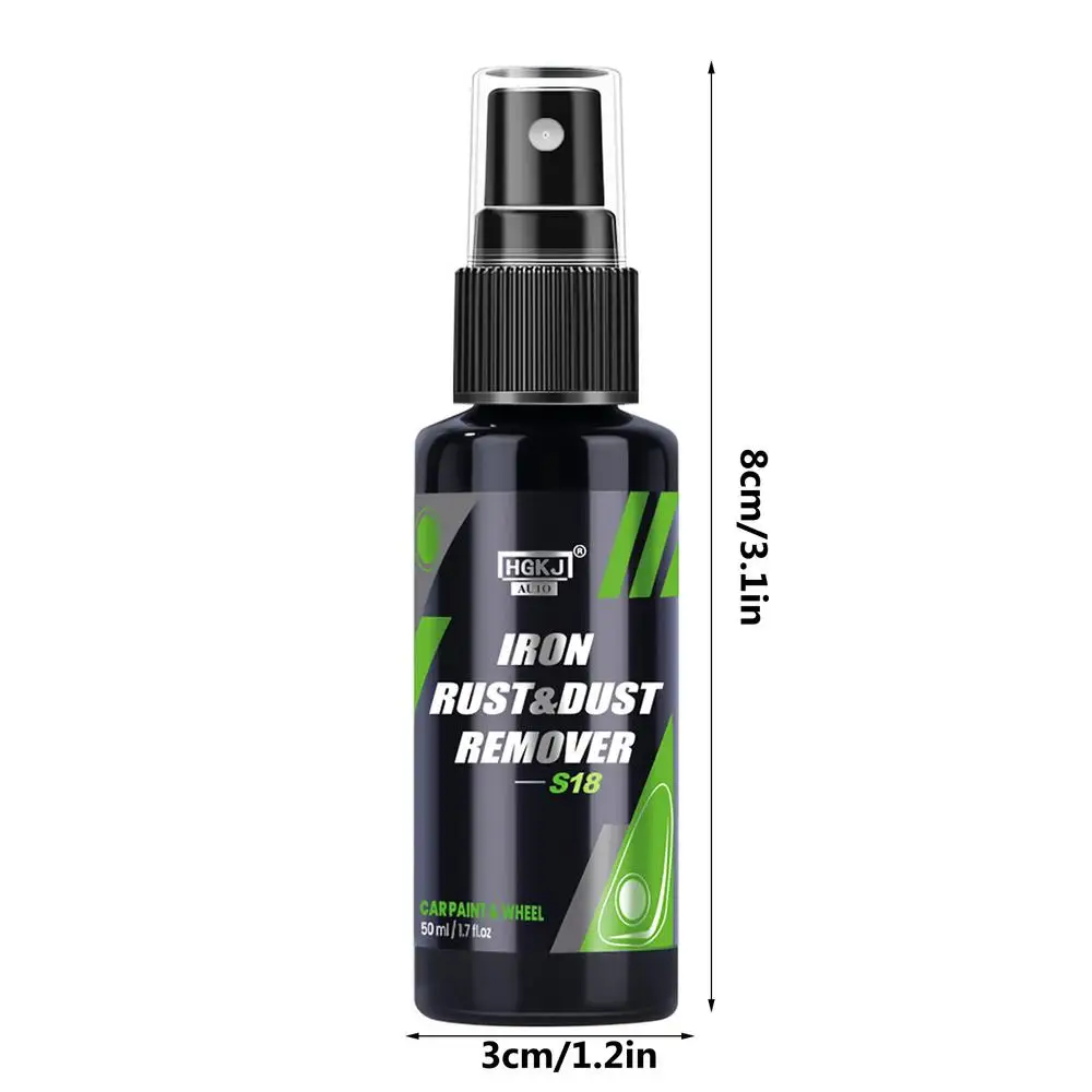 HGKJ S18 50/100/300ML Car Paint & Wheel Iron Particles Powder Rust & Dust Remover Auto Rim Metal Multi-Purpose Cleaning Spray