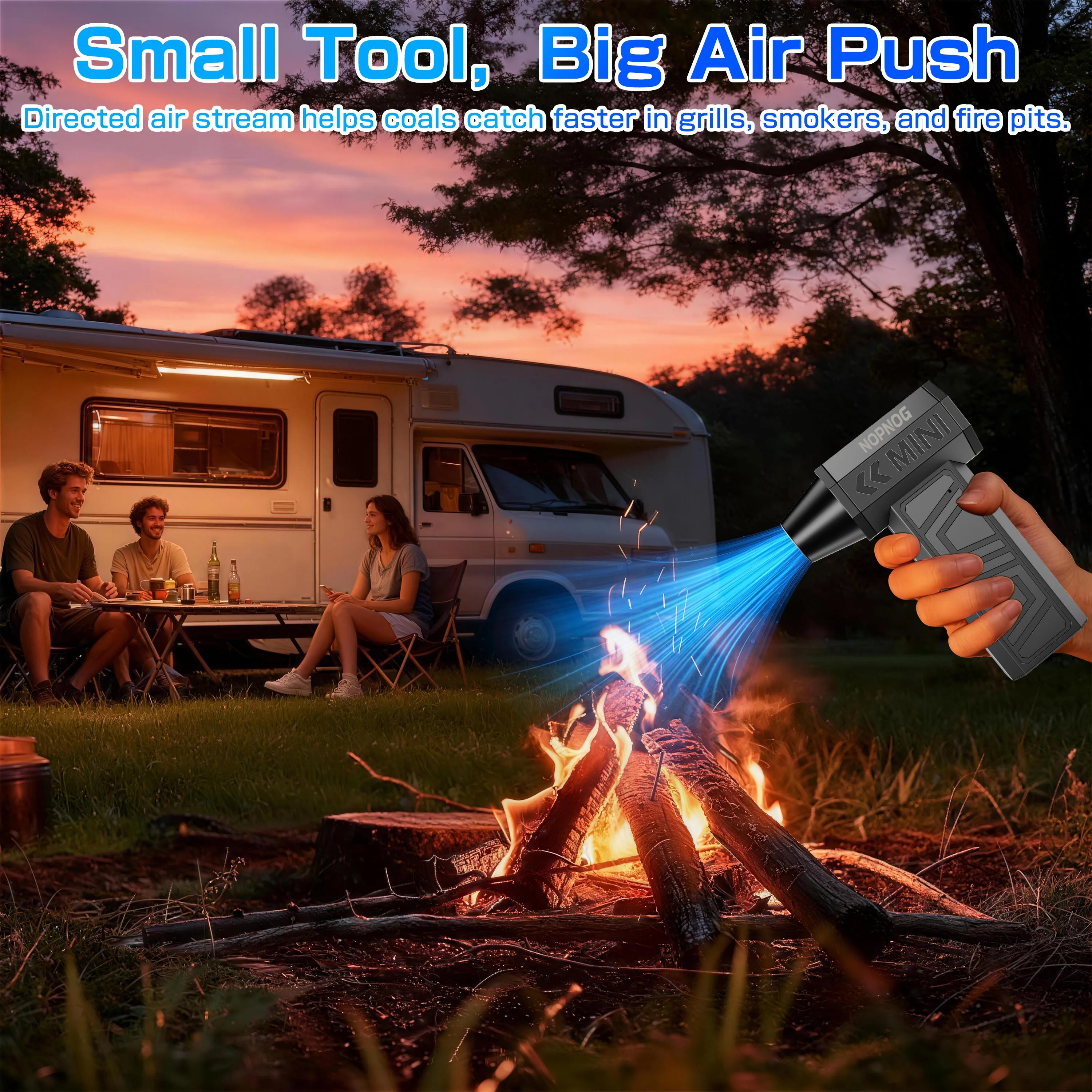 Car Vacuum Cleaner Turbo Fan Violent Air Blower Cleaning Tools Hair Dryer Electric Air Duster Auto Dust Collector for Home Outdoors Camping Universal Portable Multipurpose