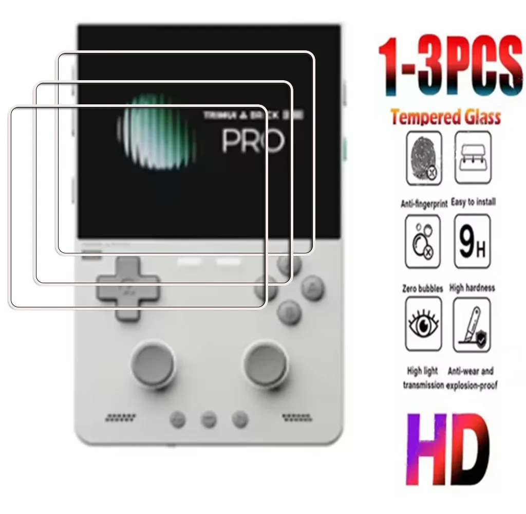 1-3PCS 9H HD Tempered Glass For TRIMUI BRICK PRO 3.96" TRIMUI BRICK PRO Player Games Console Screen Protector Cover Film