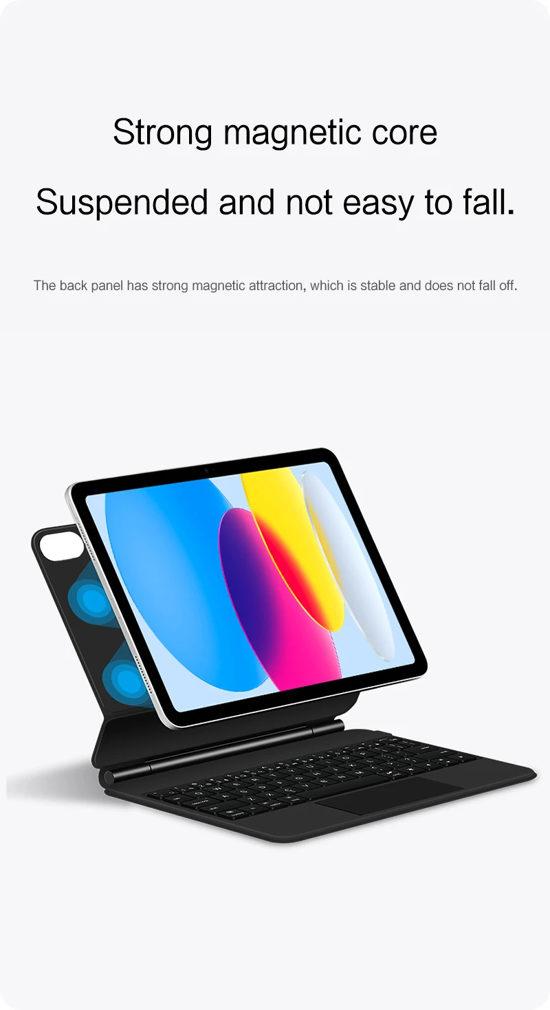 TouchPad Magic Keyboard for iPad Air 11 13 M4 2026 M3 M2 iPad 10 10th Air 4 5 6 iPad Pro 11 12.9 13'' M5 M4 Smart Cover Backlit