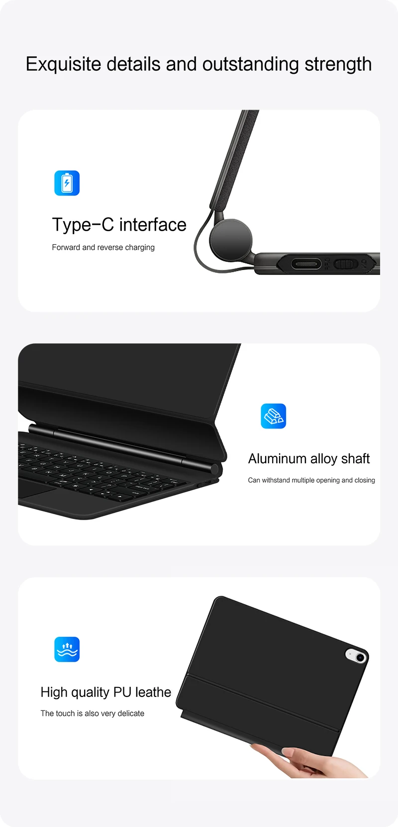 TouchPad Magic Keyboard for iPad Air 11 13 M4 2026 M3 M2 iPad 10 10th Air 4 5 6 iPad Pro 11 12.9 13'' M5 M4 Smart Cover Backlit