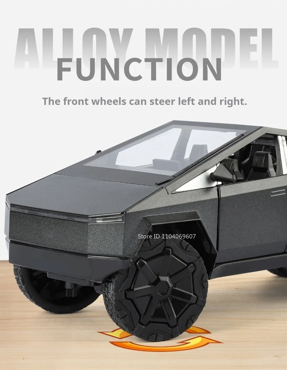 1:24 Pickup Trailer Motorhome Alloy Diecast Robotaxi Car Toys Model Sound Light Pull Back Doors Opened RV Children Festival Gift