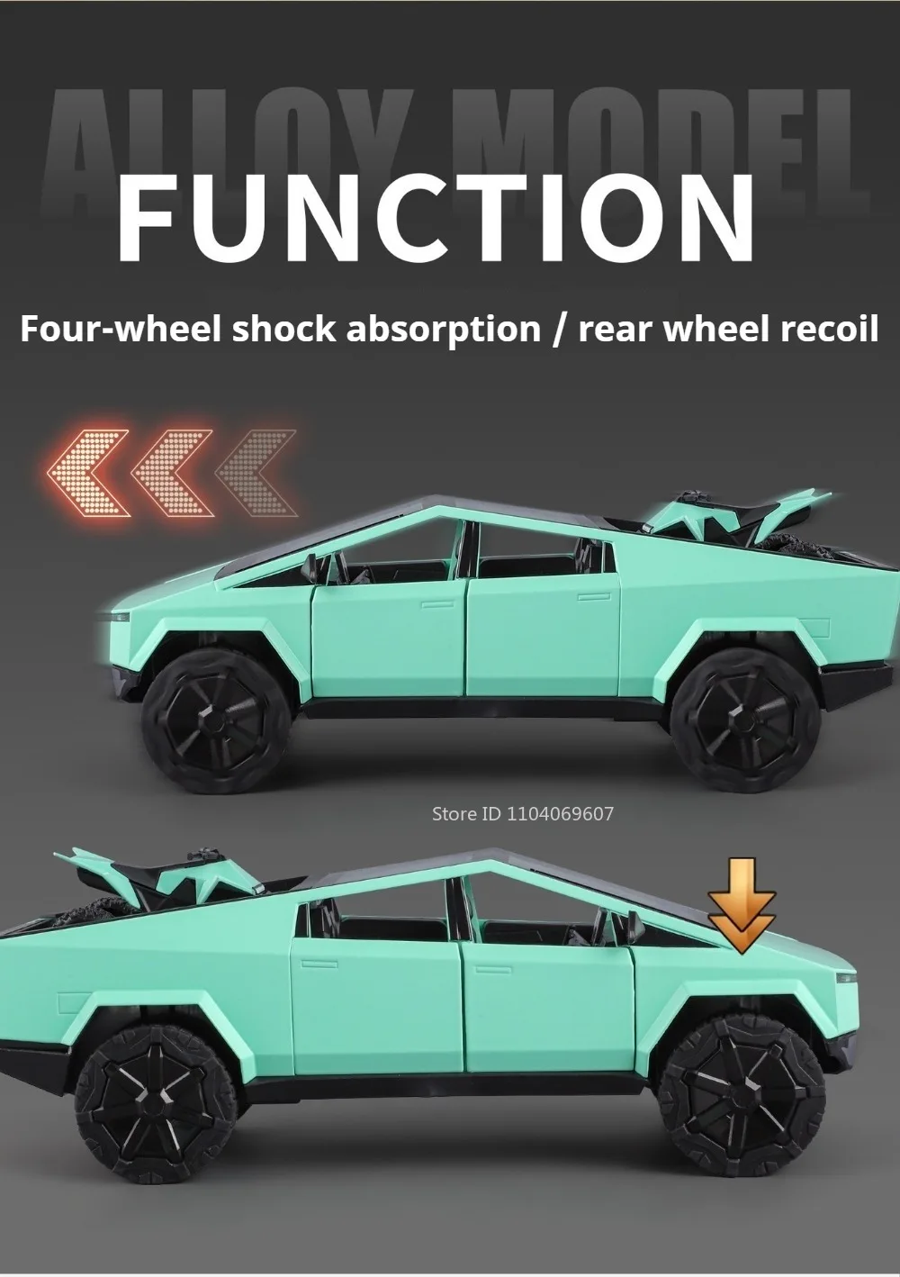 1:24 Pickup Trailer Motorhome Alloy Diecast Robotaxi Car Toys Model Sound Light Pull Back Doors Opened RV Children Festival Gift