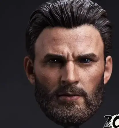 1/6 Scale US Soldier Head Sculpt - Sci-Fi Film Hero/Villain - Painted Head Model Kit for 12in Action Figures Toys