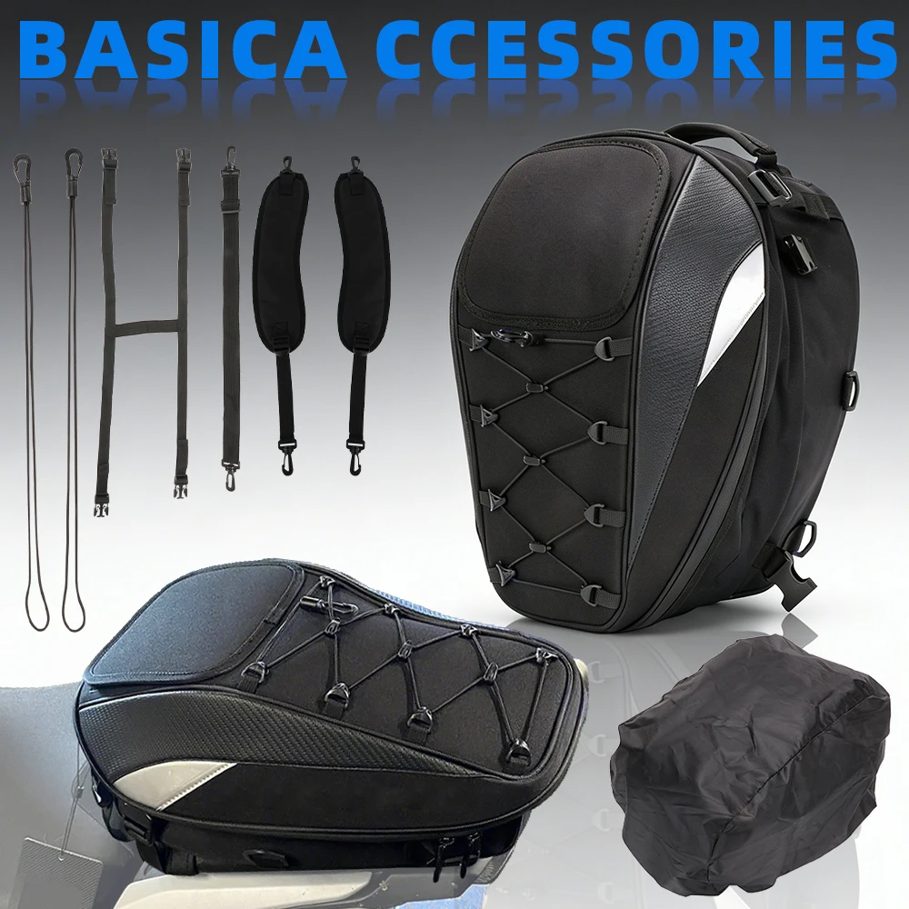 Waterproof Motorcycle Tail Bag High Capacity Multifunction Backpack Seat Bag Universal For YAMAHA KTM Dirt Pit Bike Ebike Parts