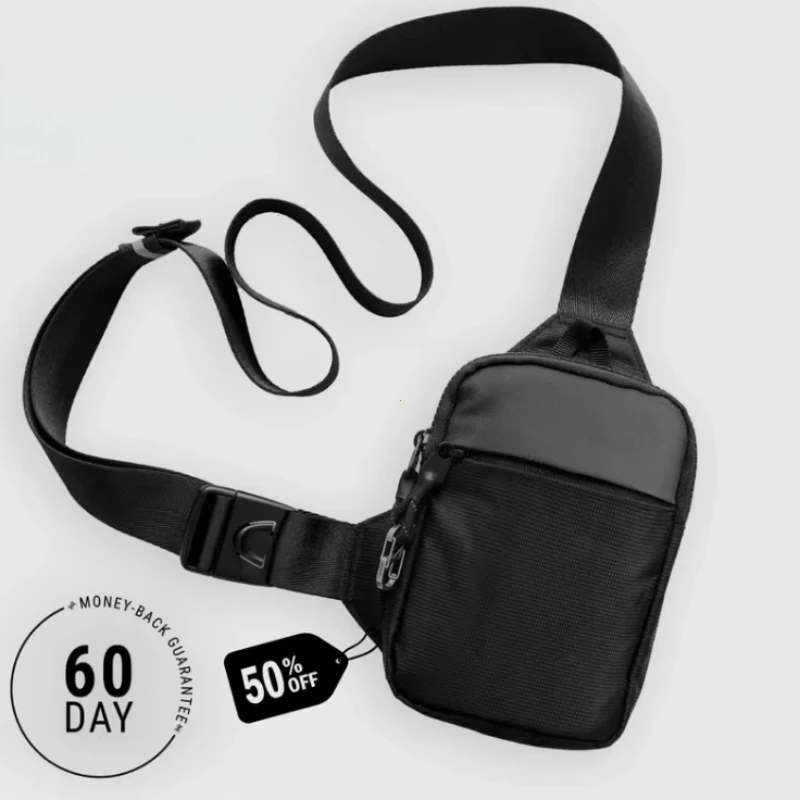 Mini Crossbody Bag for Men with Stainless Steel Lock RFID Anti-Theft Mobile Phone Single Shoulder Bag handbags Fashionable 2026