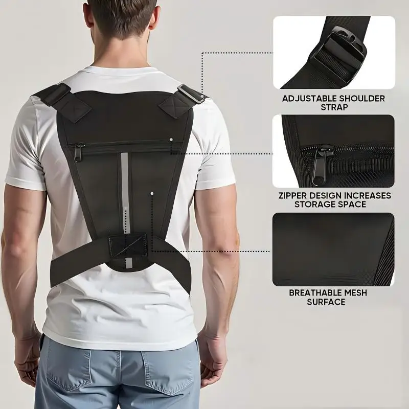 Tactical Outdoor Chest Bag Unisex Running Cycling EDC Vest Workouts Sports Chest Pack Rig for Men And Women