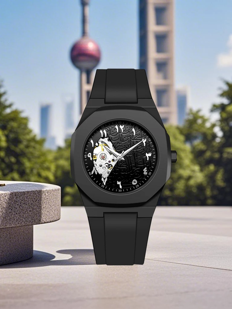 Men's Top Luxury Business Watches Arabic Numeral Waterproof Quartz Watches Men's Analog Mechanical Watches