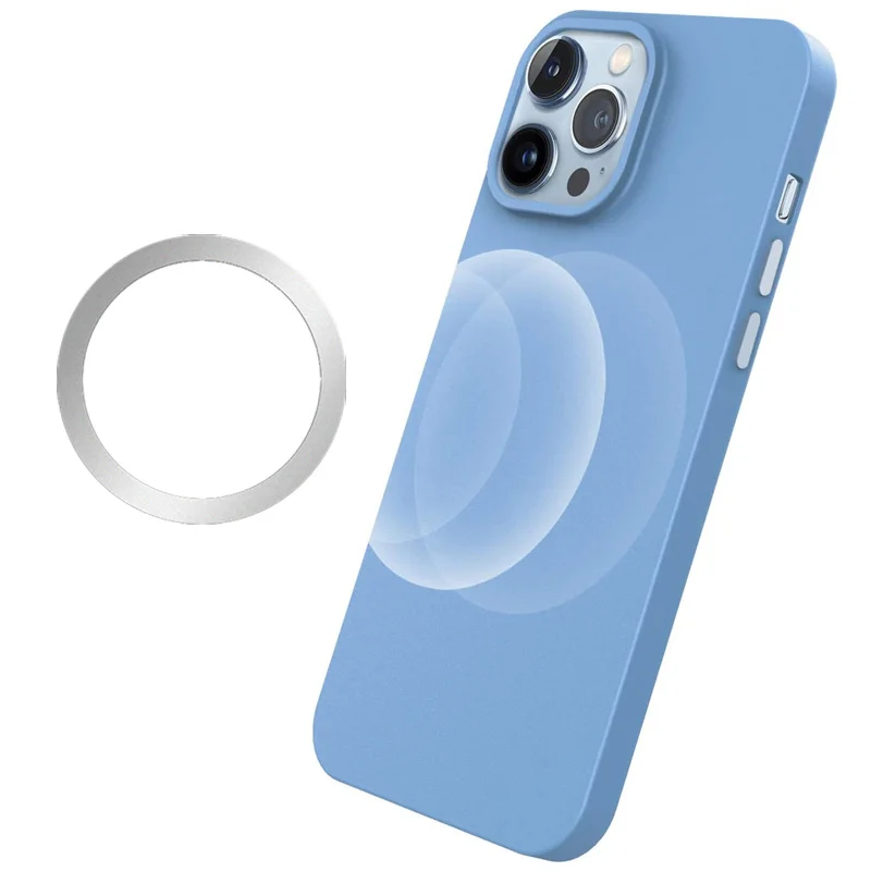 Universal Magnetic Metal Plate Ring For Samsung iPhone Magsafe Wireless Charger Car Phone Holder Sticker Round Magnet Patch