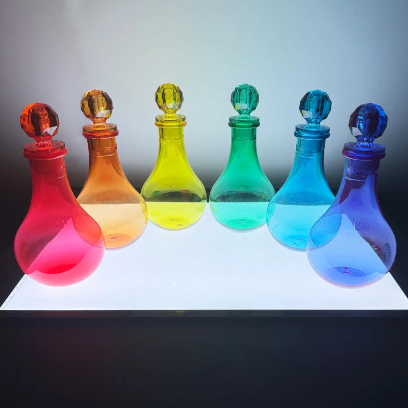 Sand Water Game Open-ended Montessori Toys Kids Transparent Rainbow Measuring Cup Bowl Funnel Clip Spoon Plate Magic Bottle Pipe