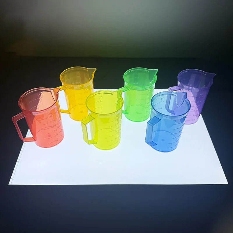 Sand Water Game Open-ended Montessori Toys Kids Transparent Rainbow Measuring Cup Bowl Funnel Clip Spoon Plate Magic Bottle Pipe