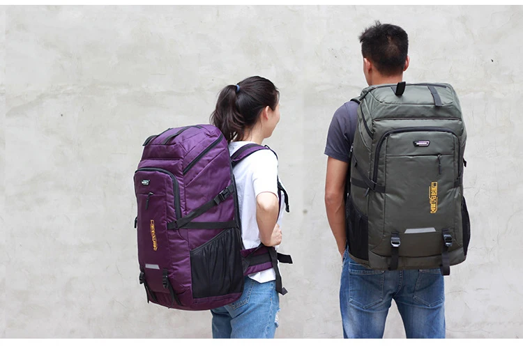 80L 50L Men's Outdoor Backpack Climbing Travel Rucksack Sports Camping Hiking Backpack School Bag Pack For Male Female Women
