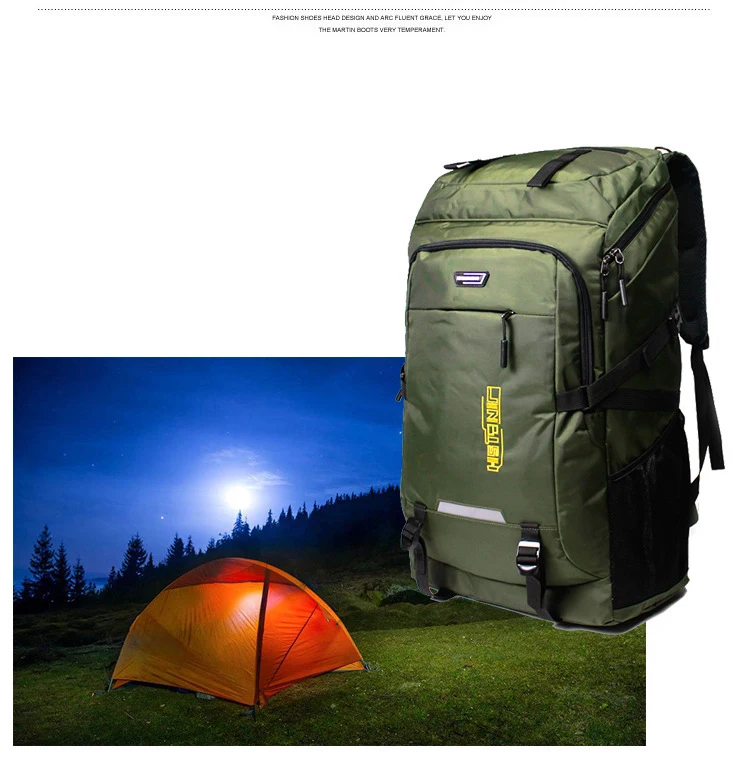 80L 50L Men's Outdoor Backpack Climbing Travel Rucksack Sports Camping Hiking Backpack School Bag Pack For Male Female Women