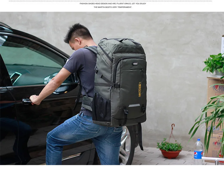 80L 50L Men's Outdoor Backpack Climbing Travel Rucksack Sports Camping Hiking Backpack School Bag Pack For Male Female Women
