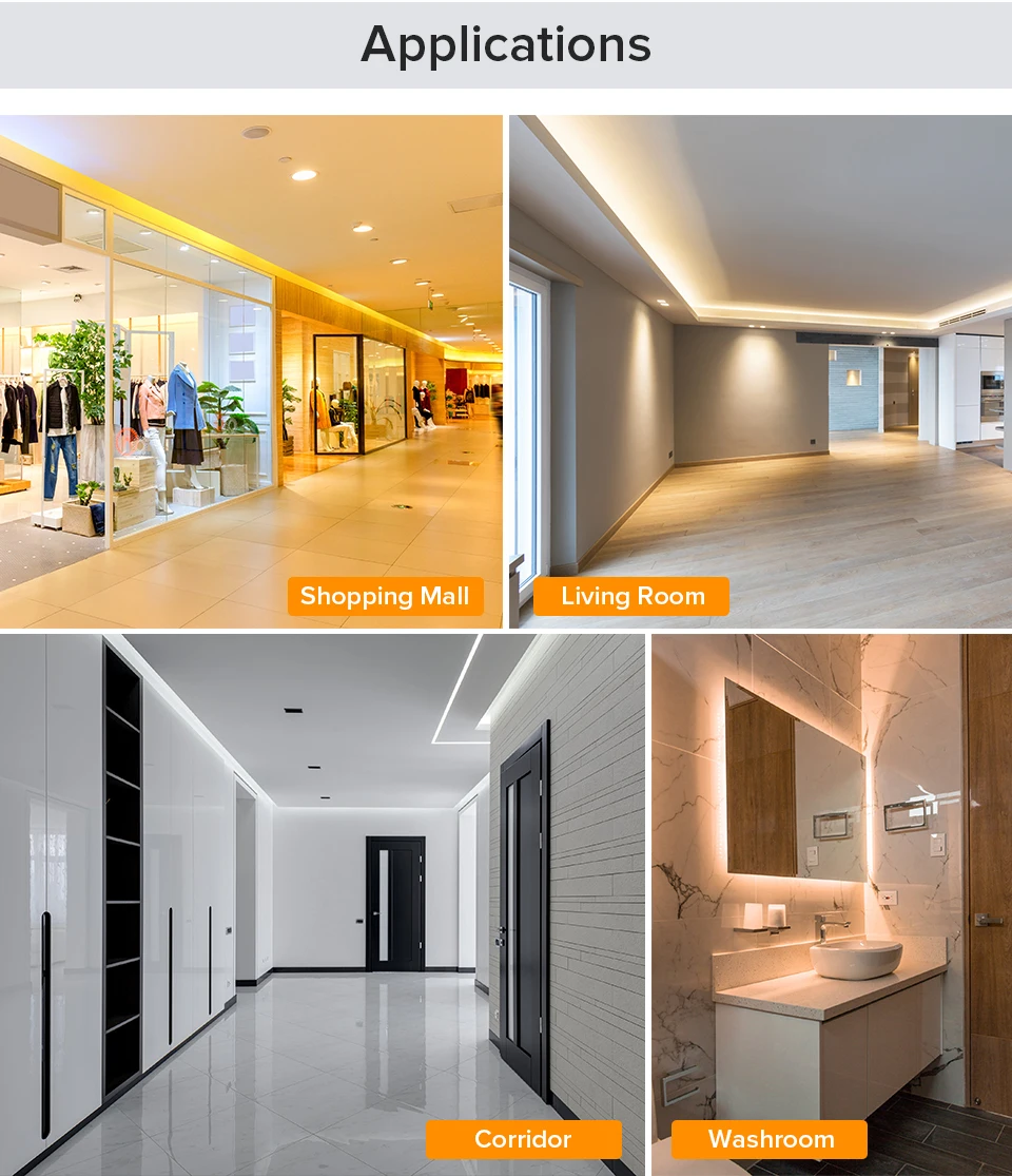 AC220V FCOB LED Light Strip Cold Nature Warm White Lights High Brightness Density 288 420 Leds Safety Flexible IP65 Waterproof