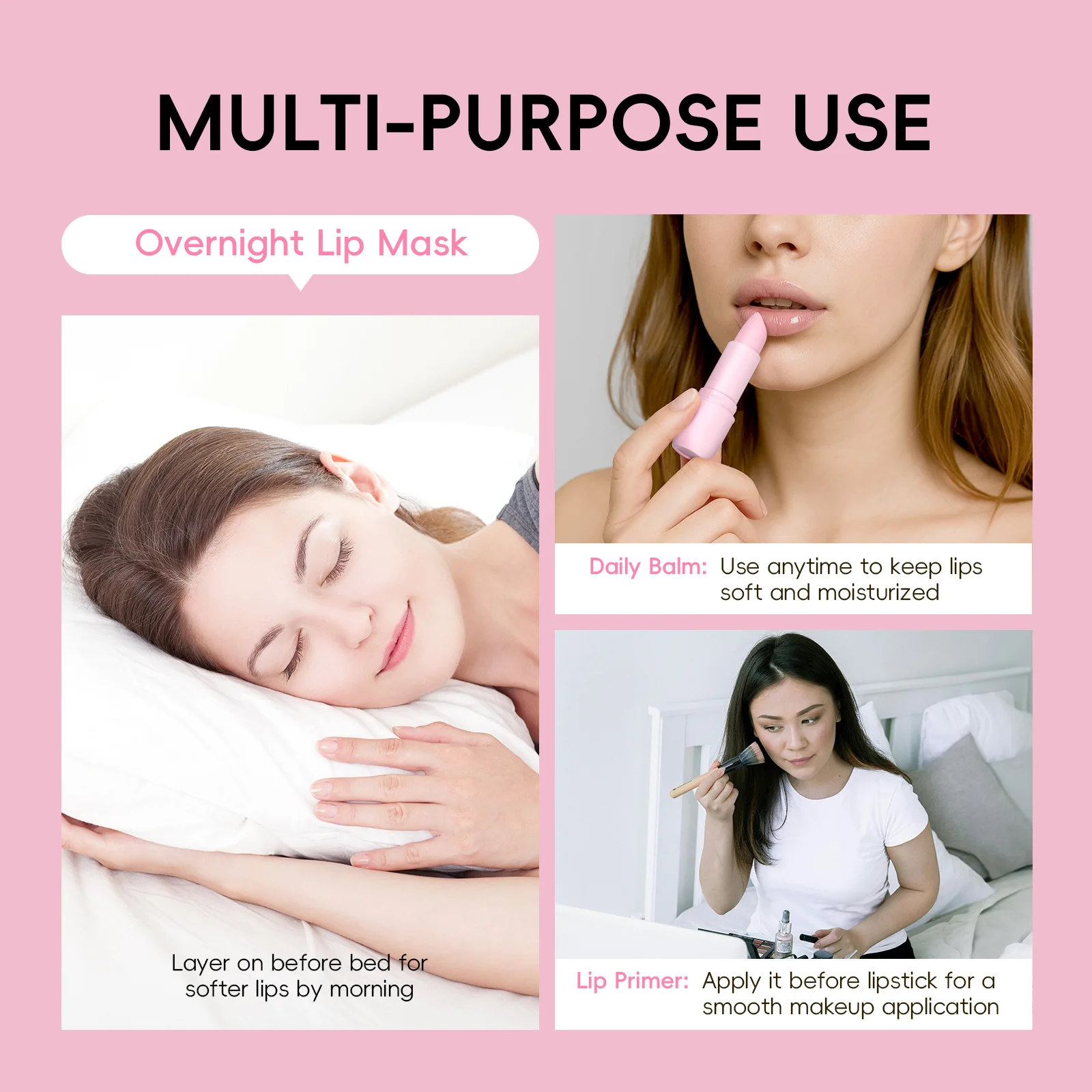 LAIKOU Sakura Lip Balm Nourishing Refreshing Hydrating and Lasting Moisturizing Preventing Cracking Repairing for Daily Lip Care