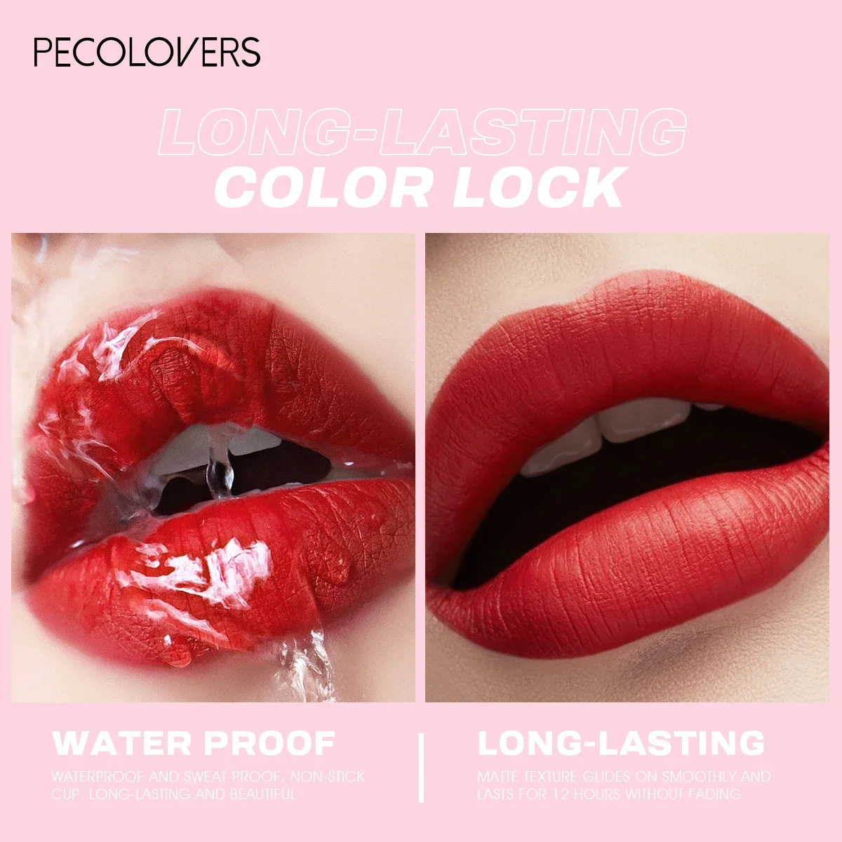 Colors Matte Lip Liner and Lipstick, Easy To Accurately Apply, Waterproof Long-lasting Non-sticky, Perfect Festival Gifts