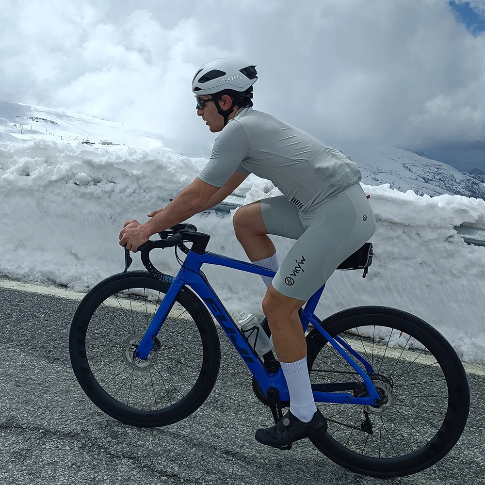 YKYWBIKE Men Cycling Bib Short Italy Interface Padding 7 Hours Riding Summer Road Bike Bibs Pants Seamless Bicycle Shorts Bib